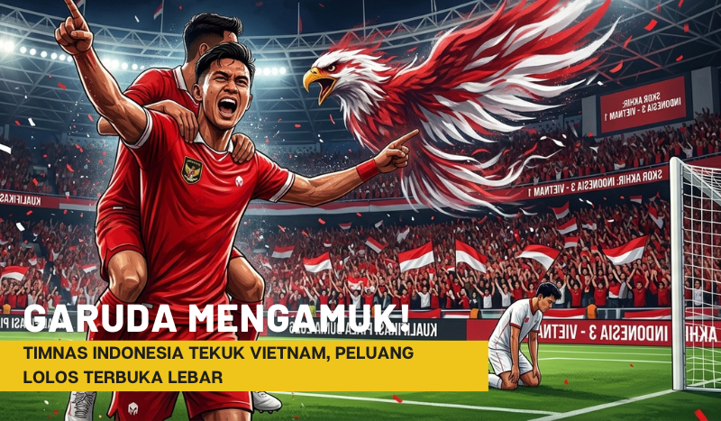 Garuda Mengamuk! Timnas Indonesia Tekuk Vietnam, Peluang Lolos Terbuka Lebar