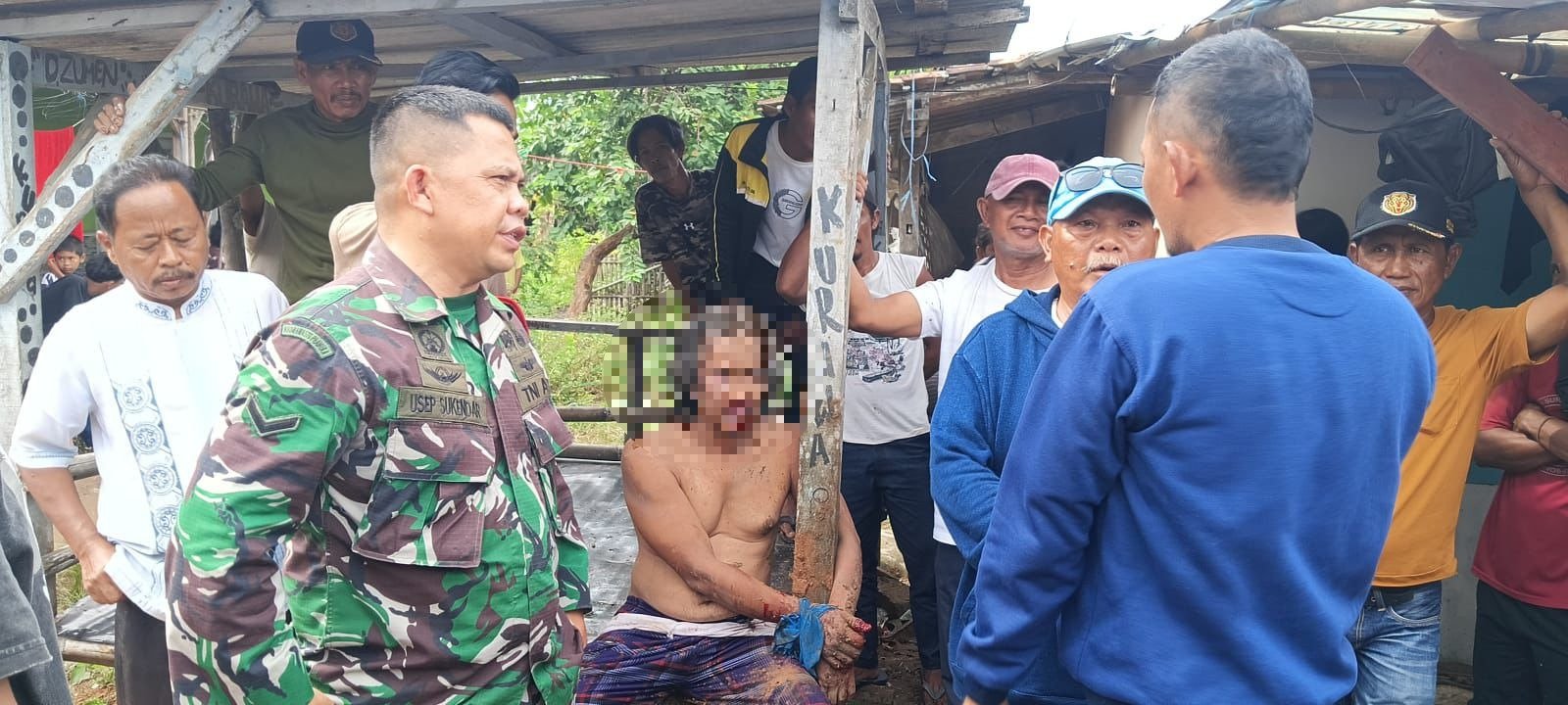 Diduga Selingkuh, Oknum Ustaz di Tirtajaya Karawang Diamankan Babinsa Usai Diamuk Massa