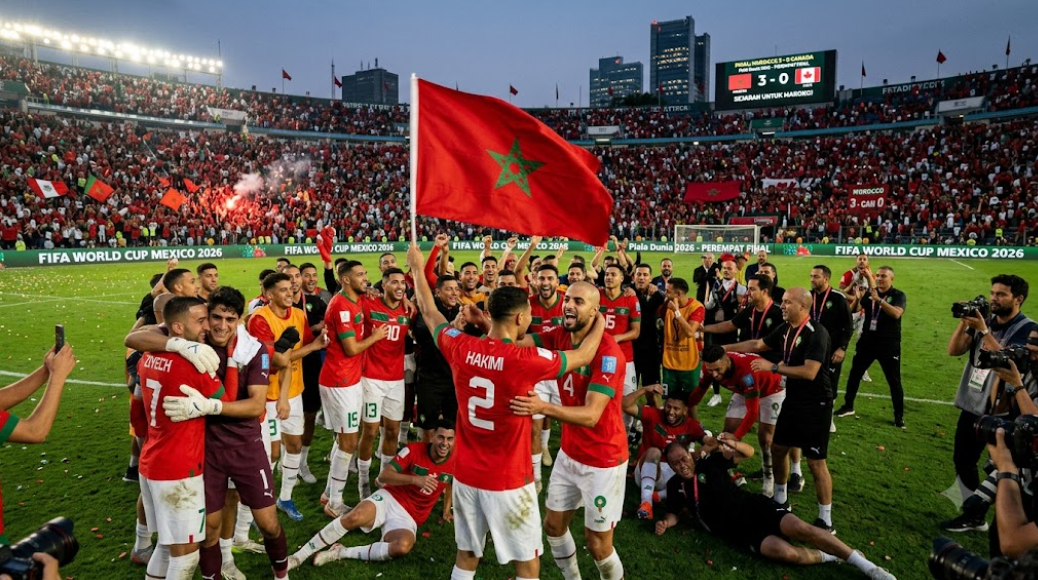 Maroko Melaju ke Perempat Final Piala Dunia 2026 Usai Taklukkan Kanada 3-0